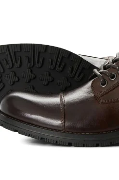 Jack & Jones Bota Pele Sola Track Castanho Hot