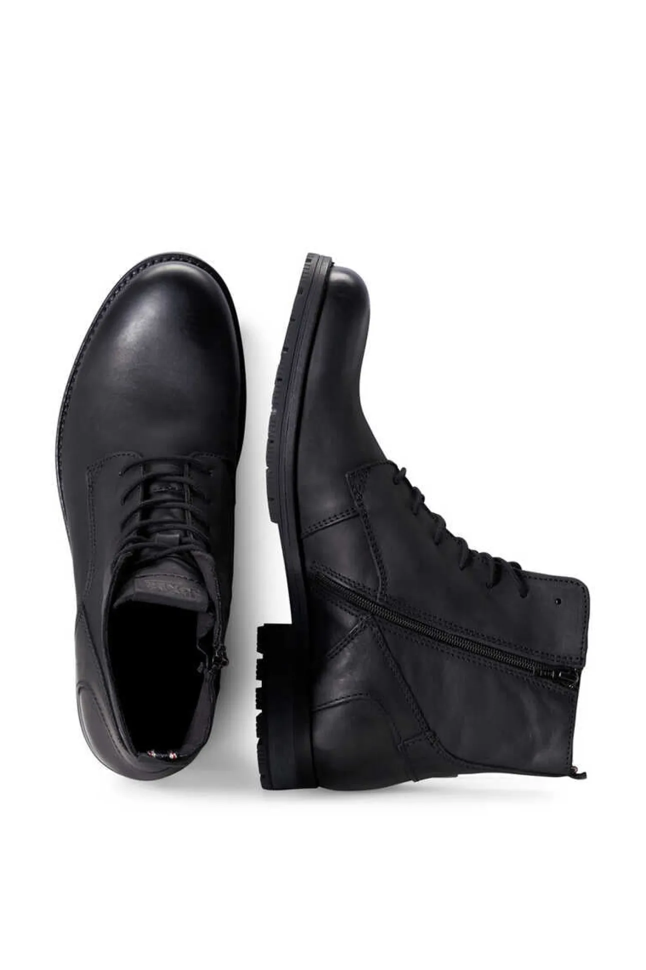 Botas Motard De Pele De Vaca