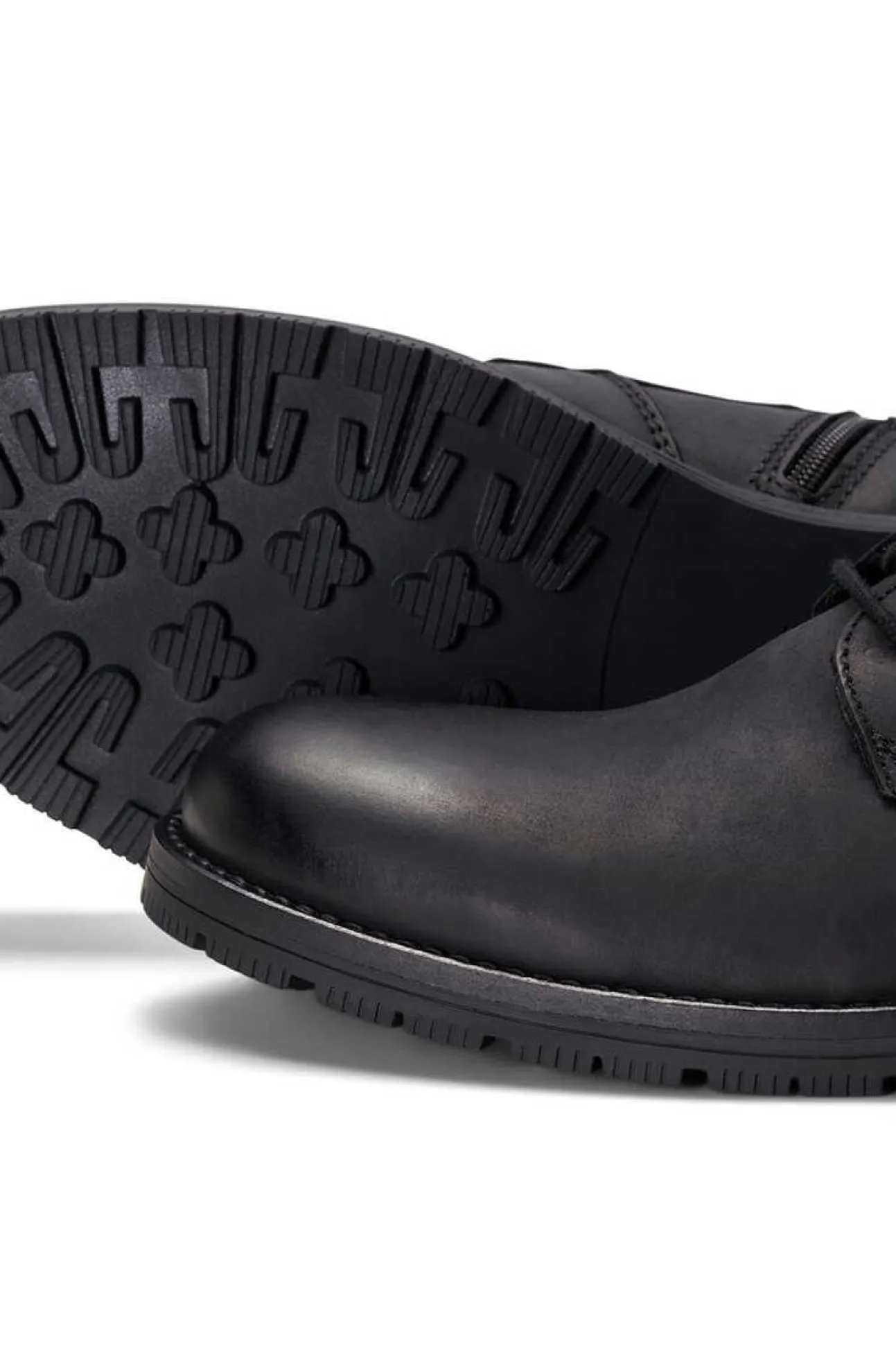 Botas Motard De Pele De Vaca