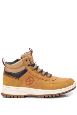 Xti Botim De Homem Em Preto Torrado