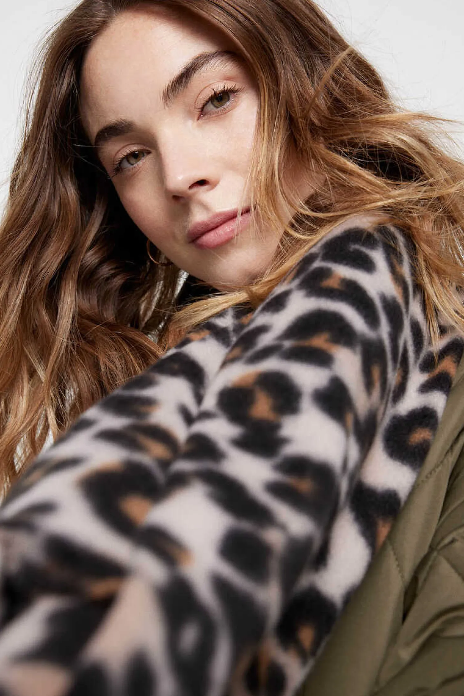 Pieces Cachecois-Cachecol Comprido Com Estampado Print