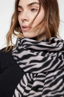 Pieces Cachecois-Cachecol Comprido Com Estampado Print