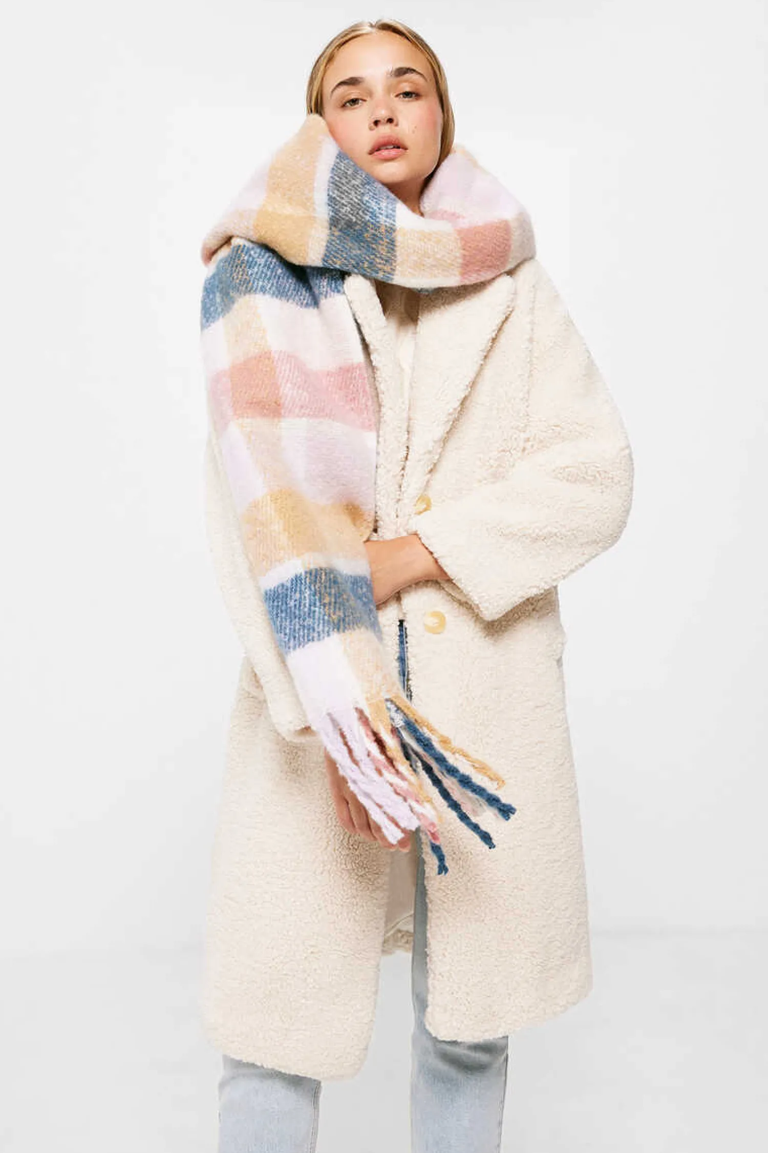 Springfield Cachecois-Cachecol Quadrados Pastel