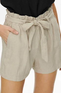 JDY Calcas-Calca Curta De Linho