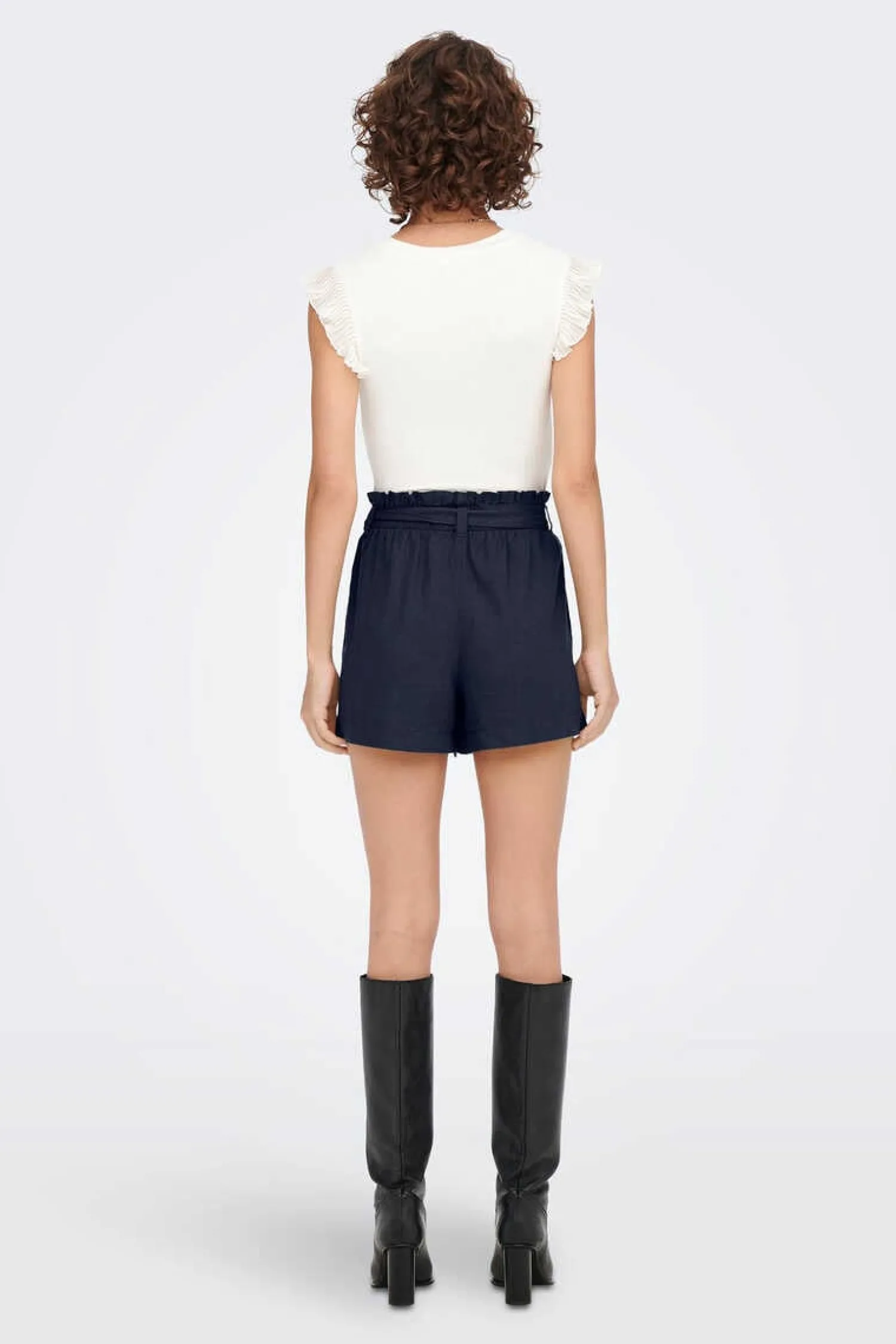 JDY Calcas-Calca Curta De Linho