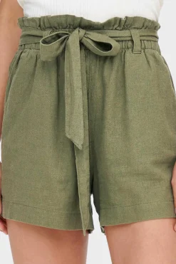 JDY Calcas-Calca Curta De Linho