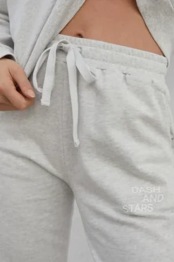 Dash and Stars Joggers-Calca Jogger 100% Algodao Gris