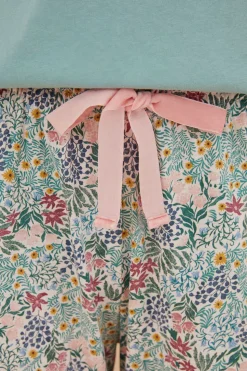 Women'secret Pijamas-Calcas 100% Algodao Com Estampado De Flores De Moniquilla