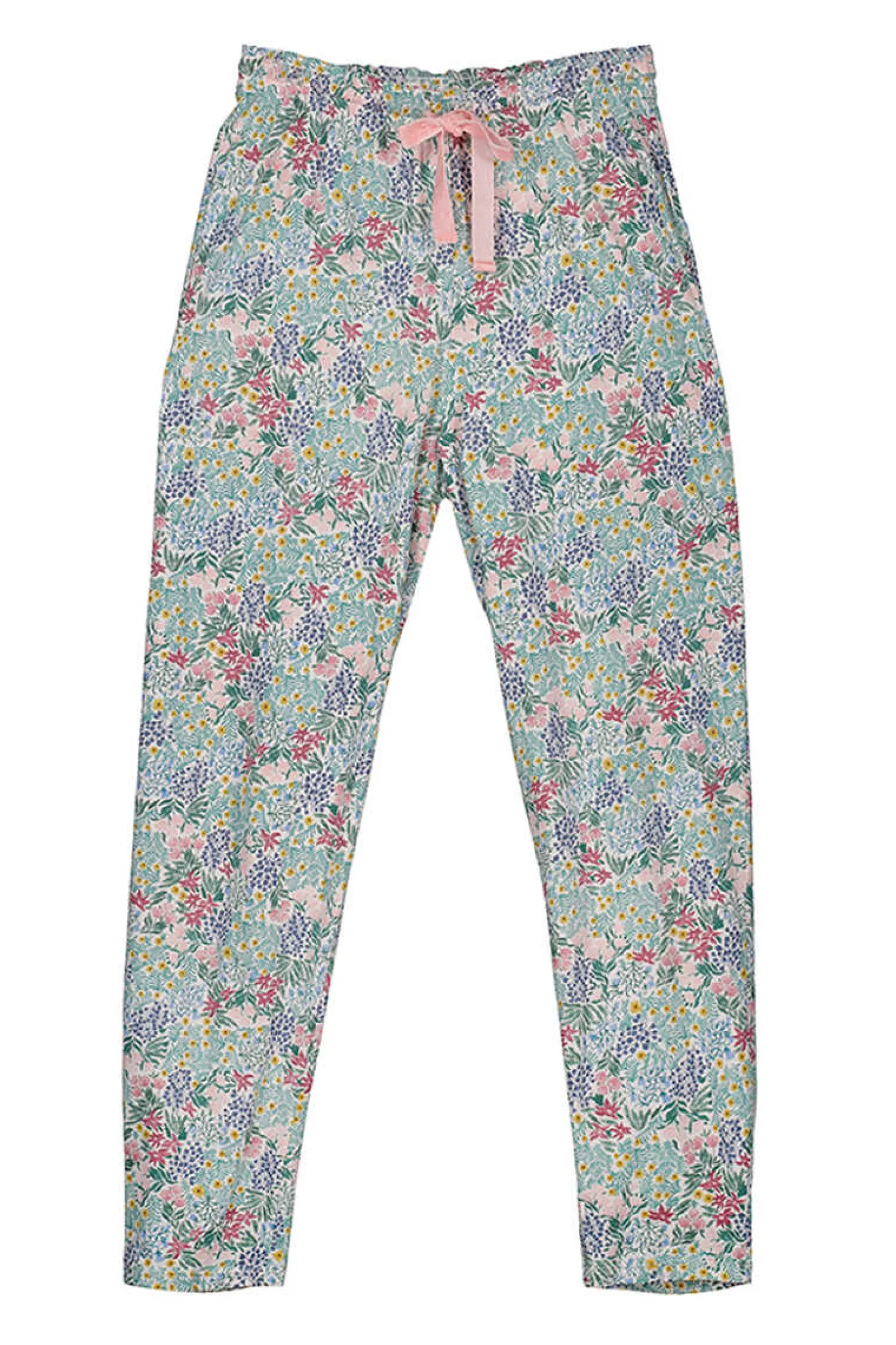 Women'secret Pijamas-Calcas 100% Algodao Com Estampado De Flores De Moniquilla