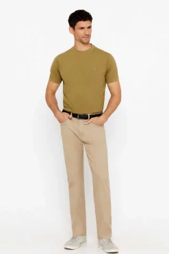 Cortefiel Calcas 5 Bolsos Corte Ajustado Tostado Best