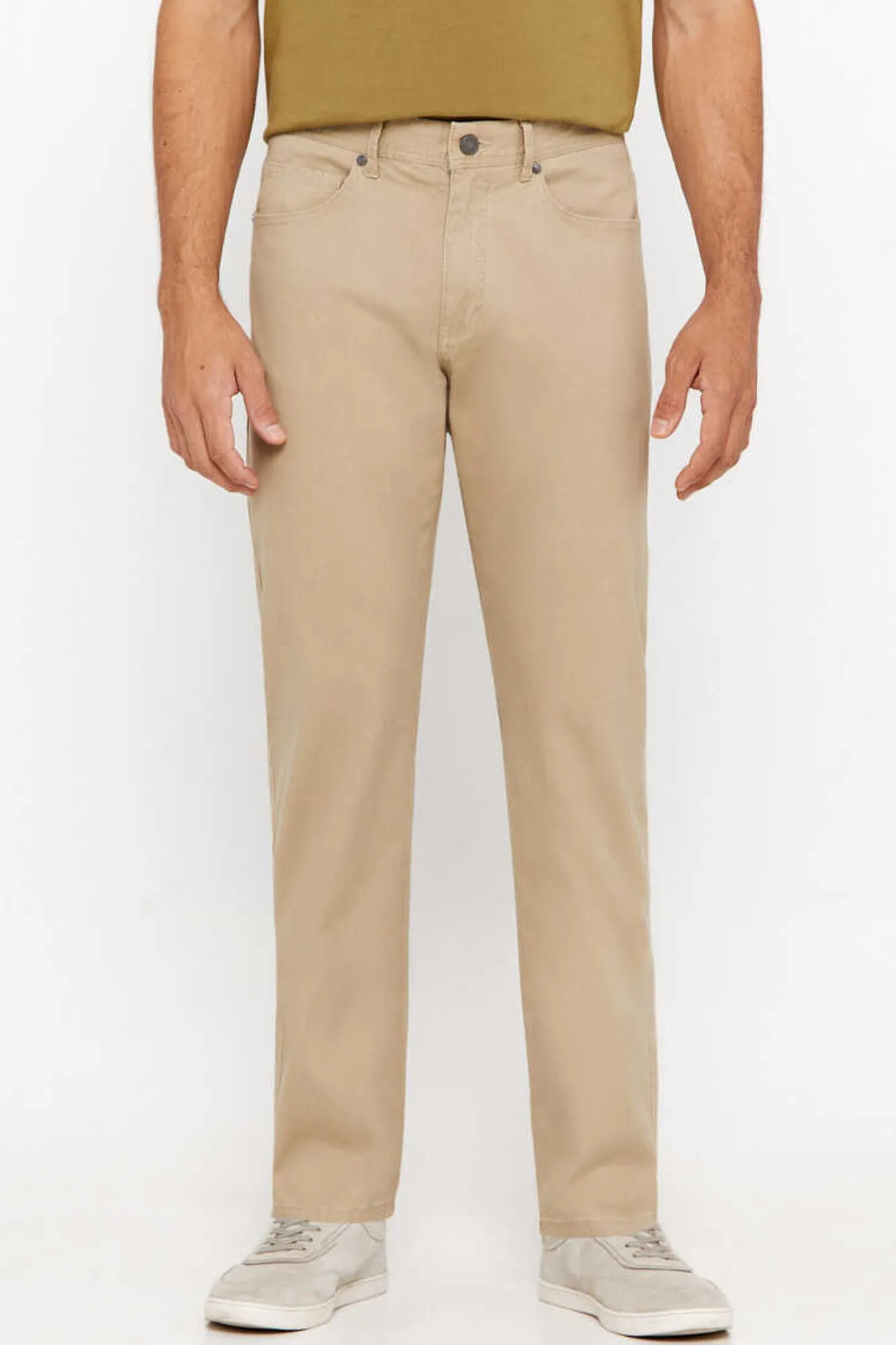 Cortefiel Calcas 5 Bolsos Corte Ajustado Tostado Best