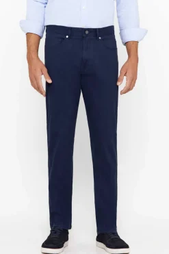 Cortefiel Calcas 5 Bolsos Corte Ajustado Azul New