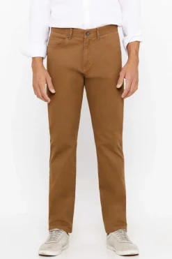 Cortefiel Calcas 5 Bolsos Corte Ajustado Castanho Hot