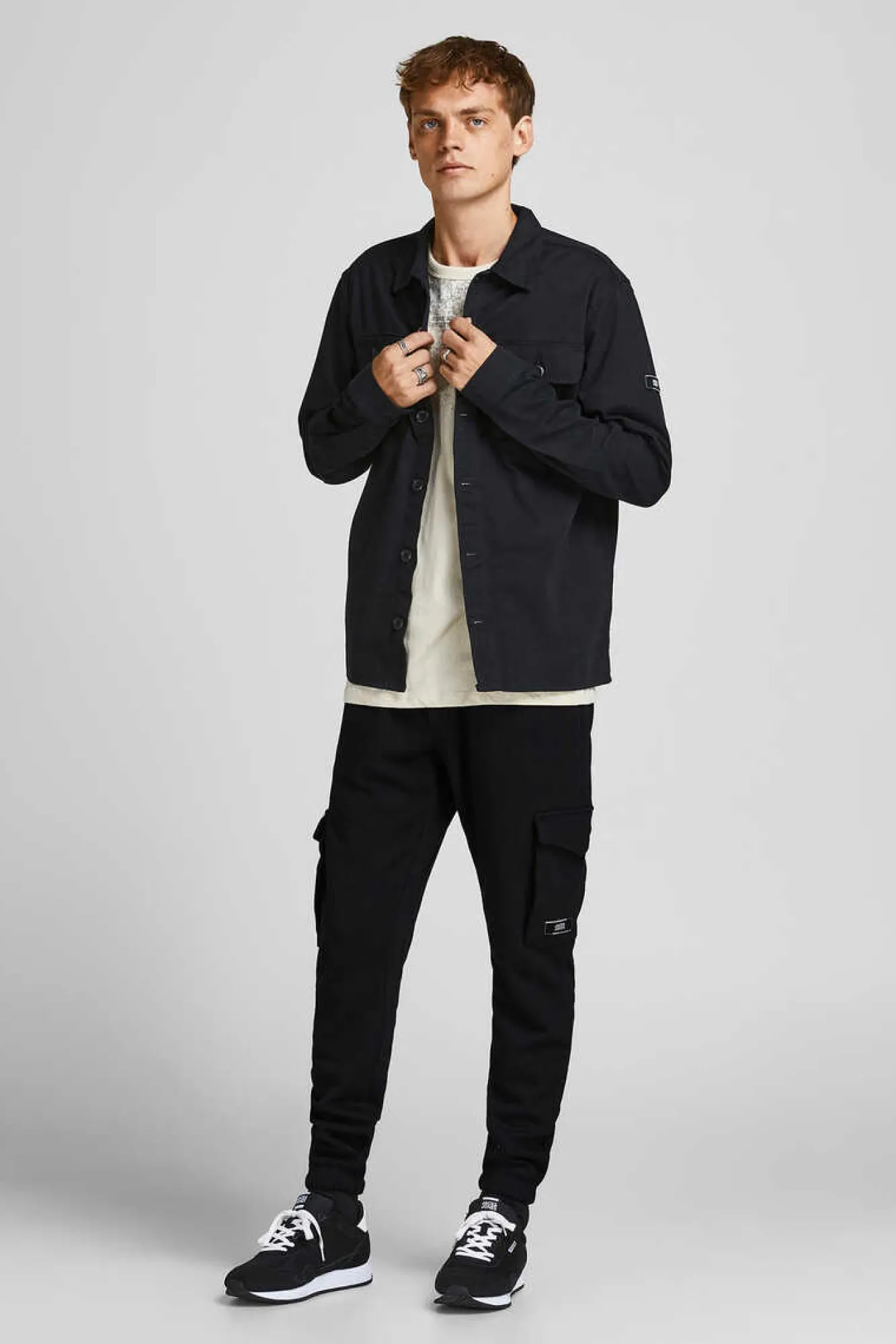 Jack & Jones Calcas Cargo Preto