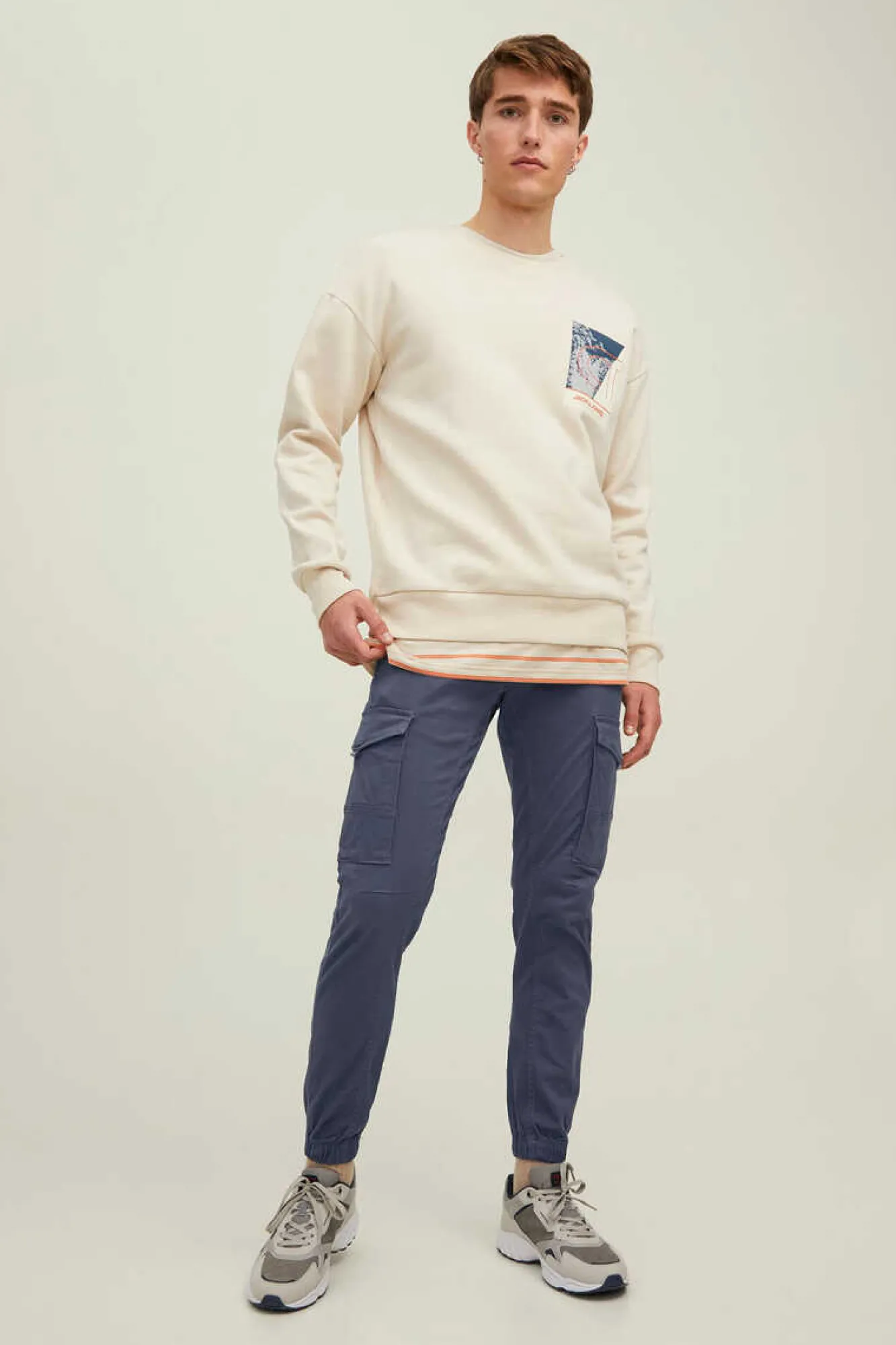 Jack & Jones Calcas Cargo Azulado Hot