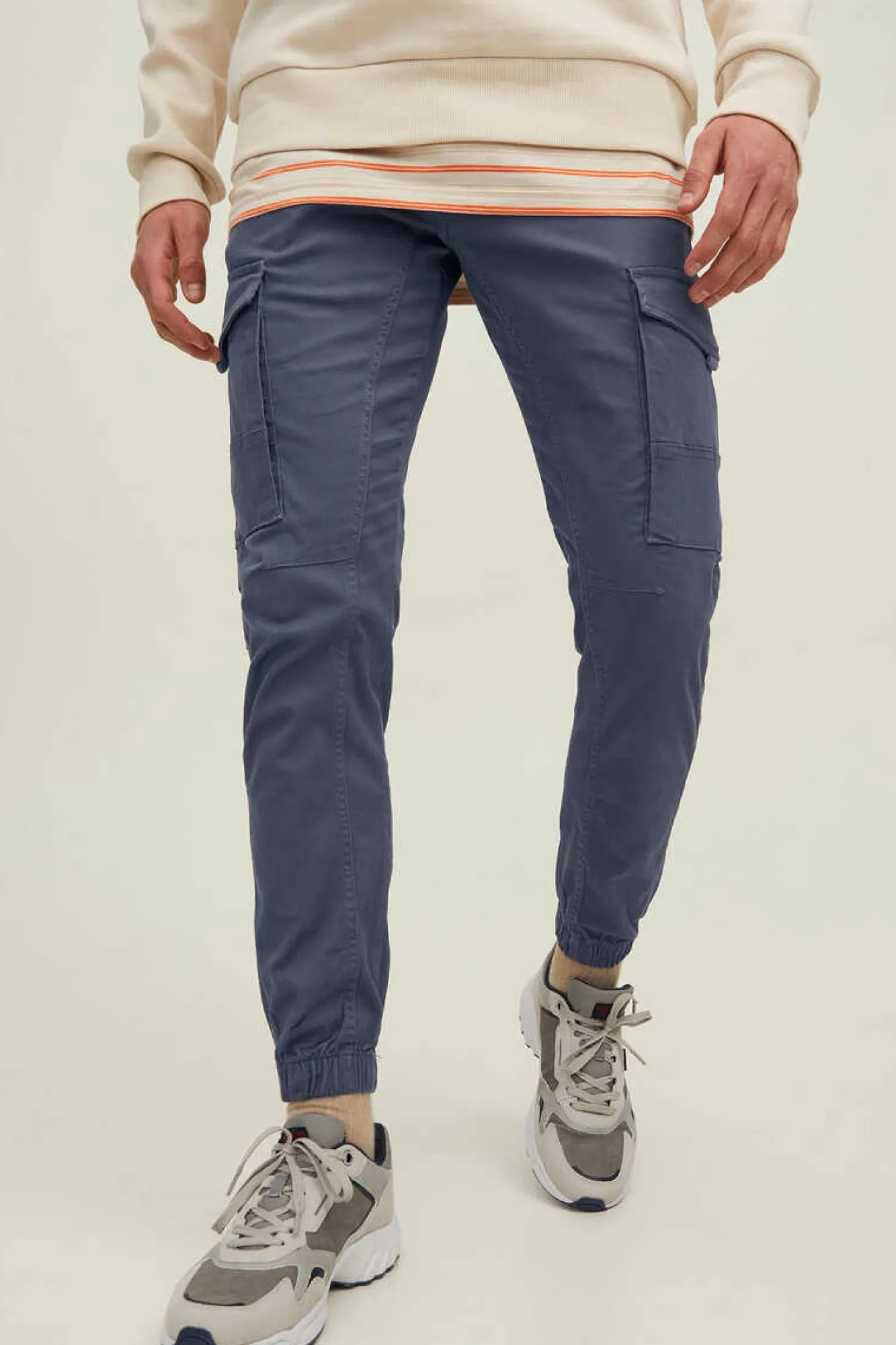 Jack & Jones Calcas Cargo Azulado Hot