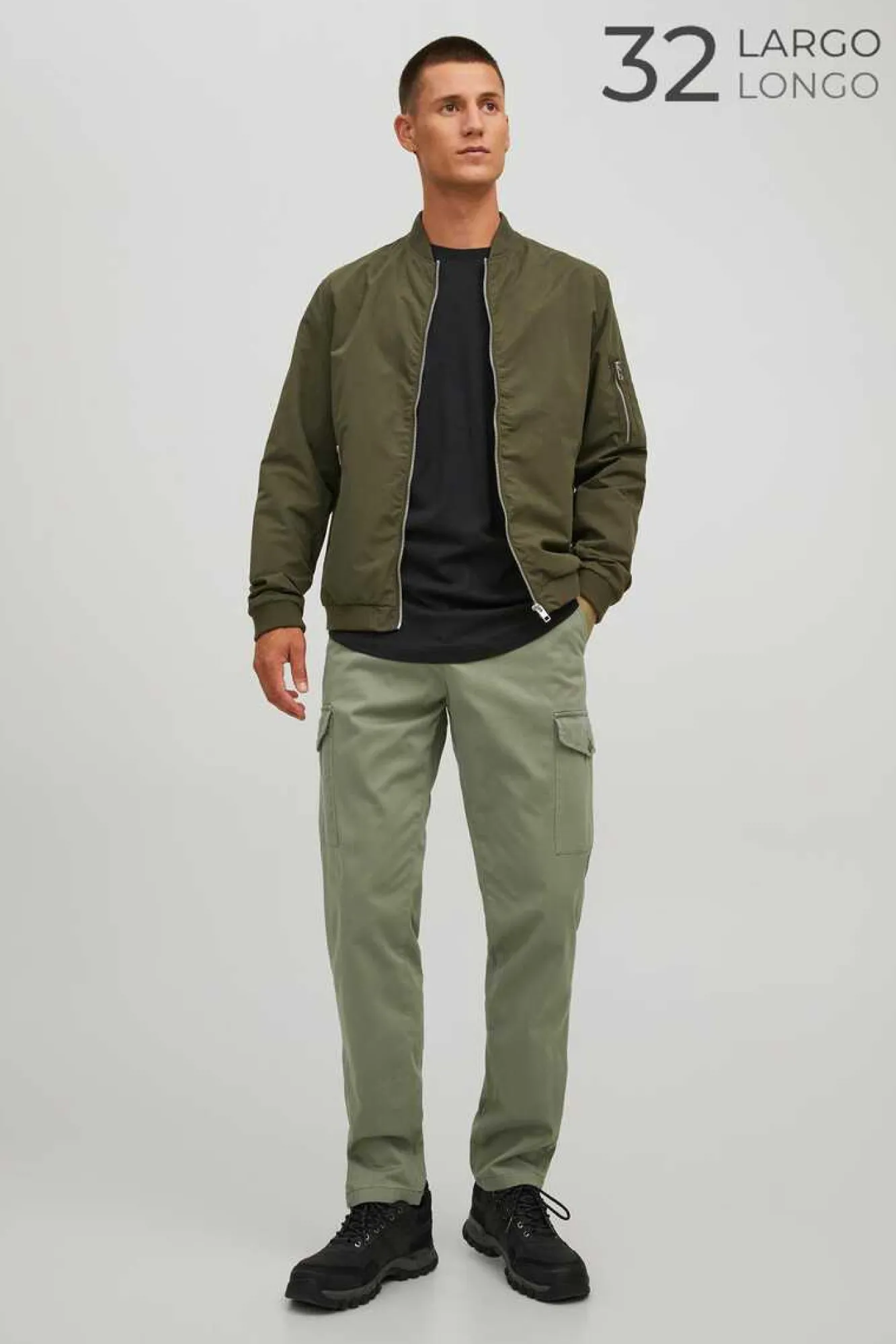 Jack & Jones Calcas Cargo Verde Hot