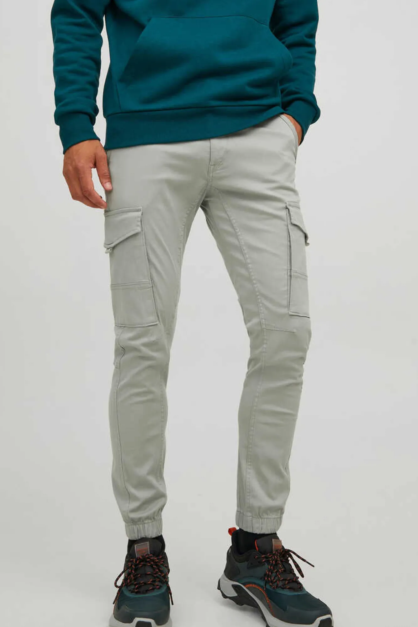 Jack & Jones Calcas Cargo Cinza Clearance