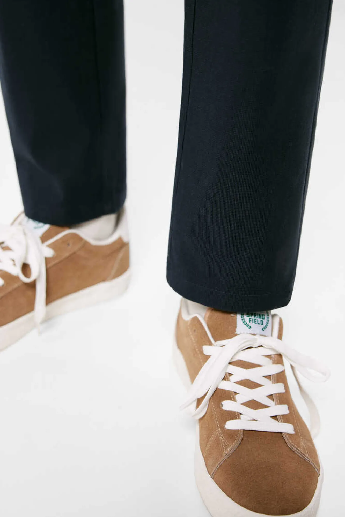 Springfield Calcas Chino Com Estrutura Bicolor Invernal Azul New