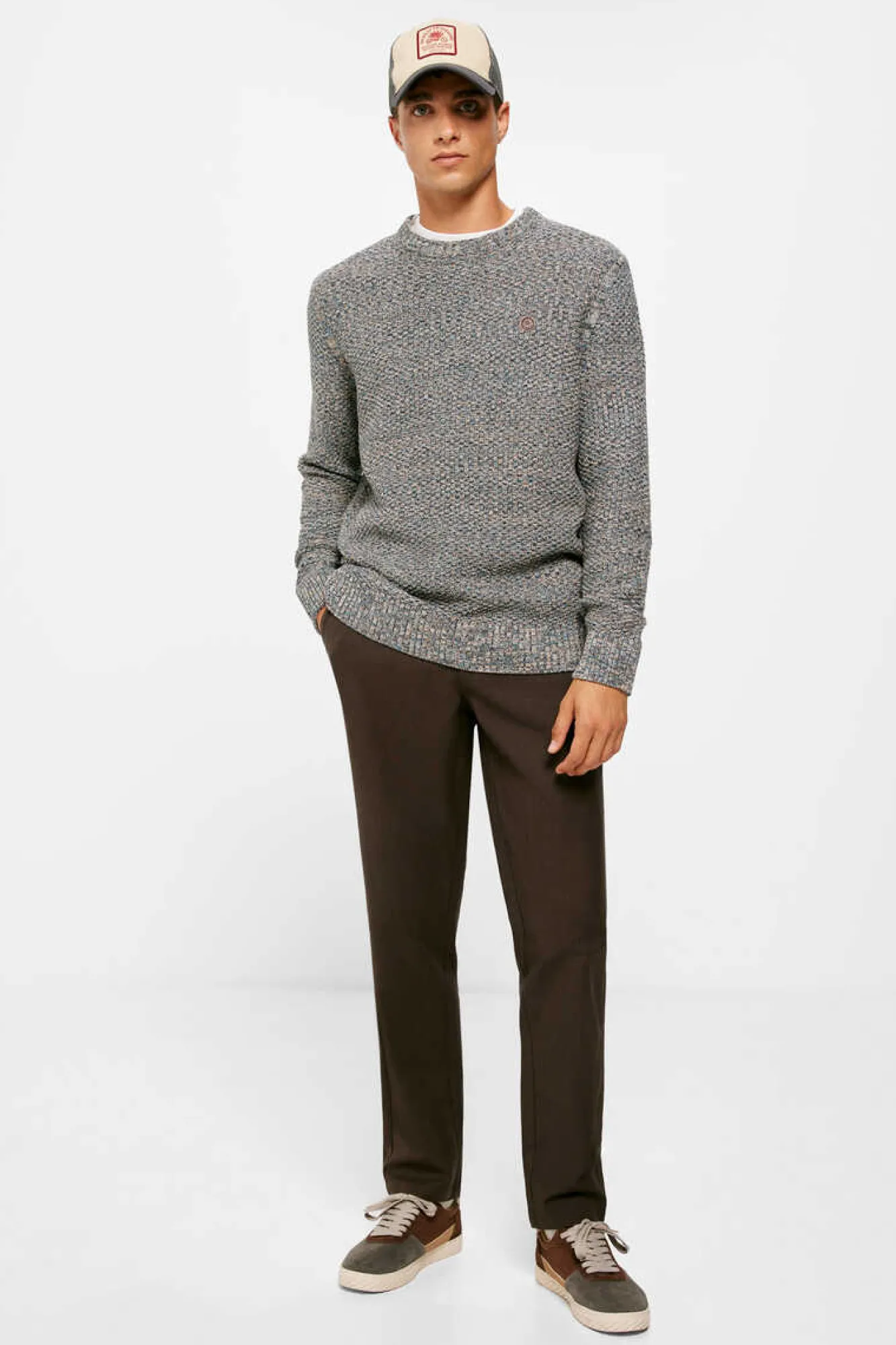 Springfield Calcas Chino Com Estrutura Bicolor Invernal Castanho Discount