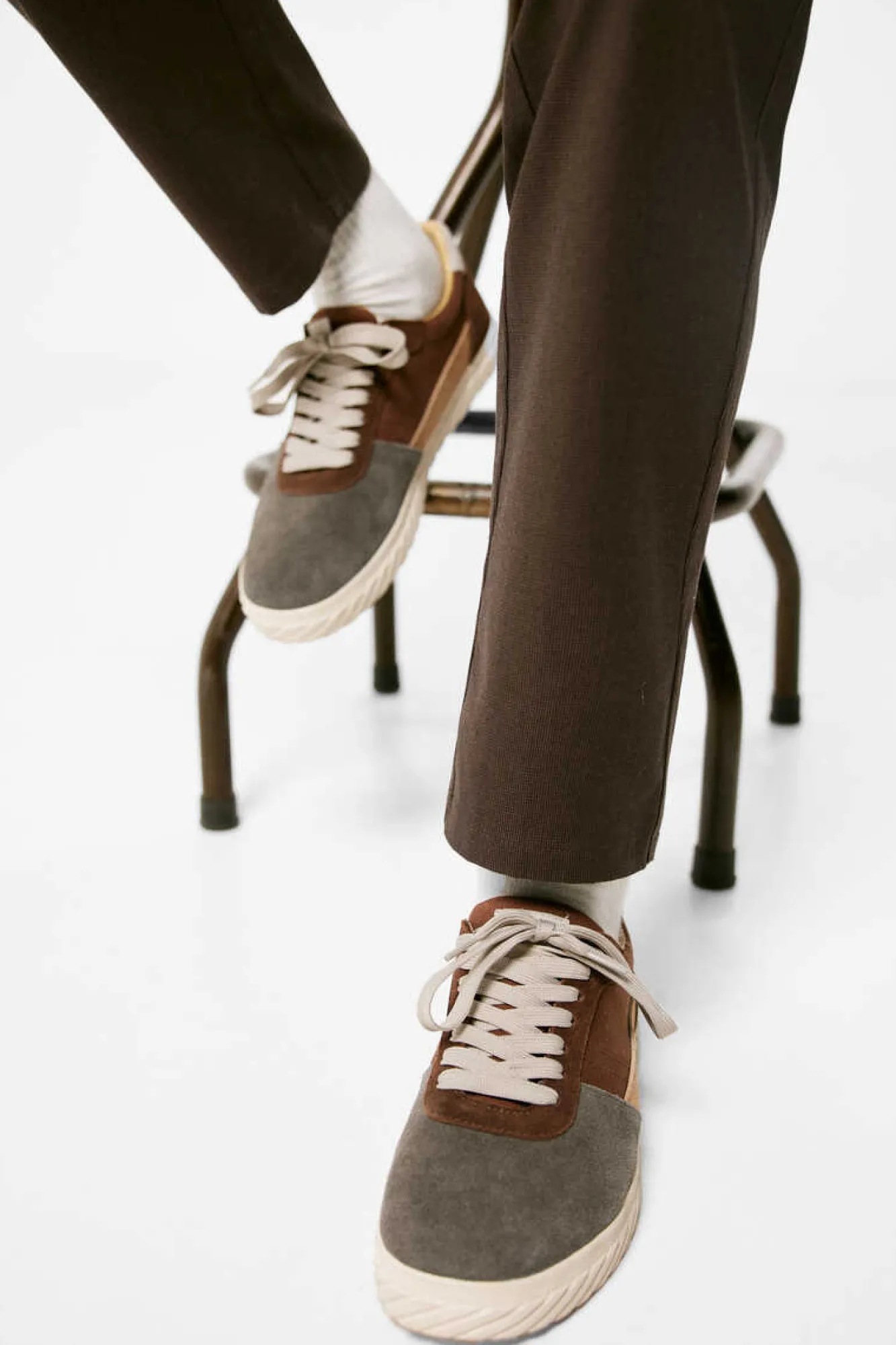 Springfield Calcas Chino Com Estrutura Bicolor Invernal Castanho Discount