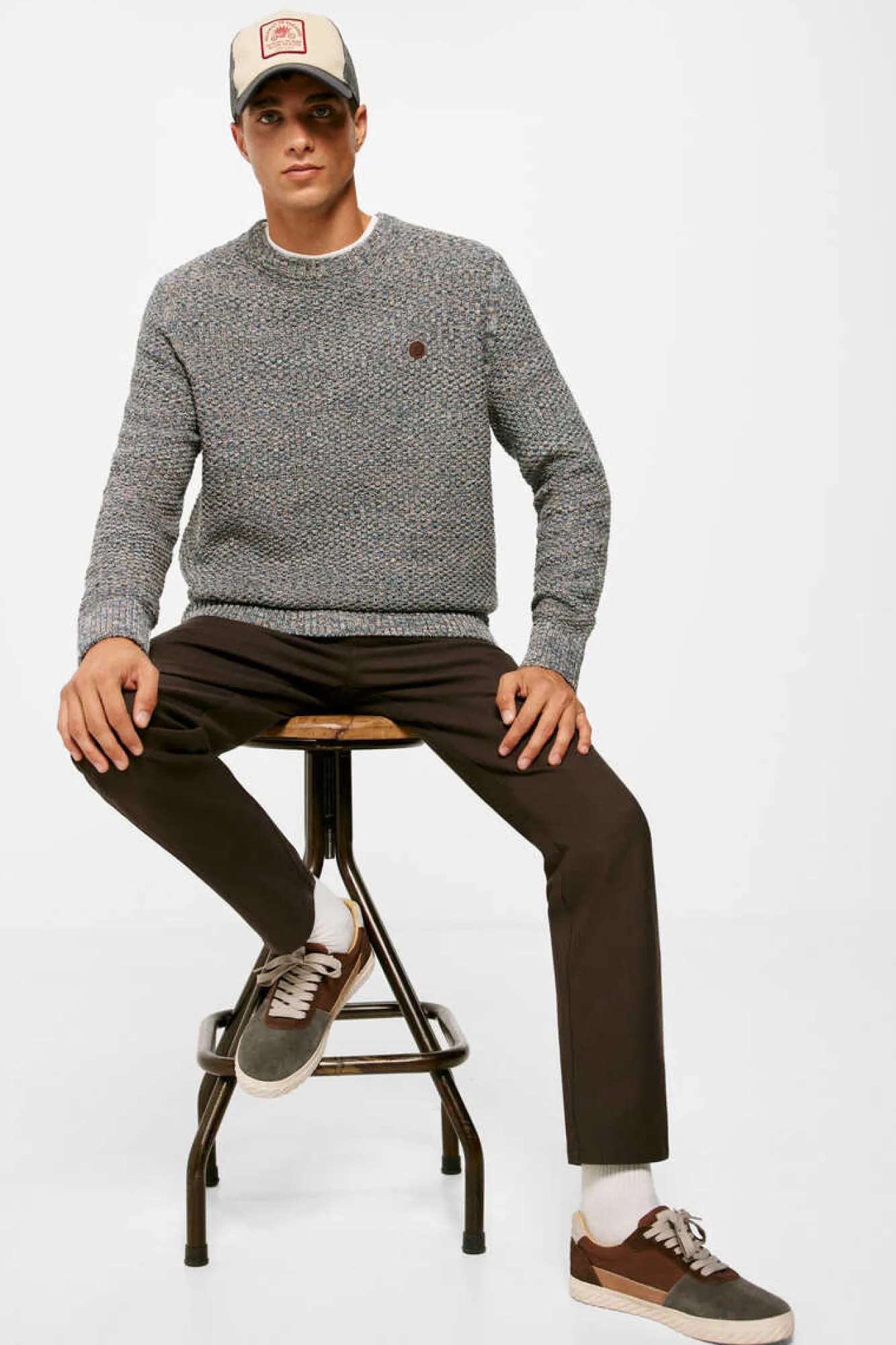 Springfield Calcas Chino Com Estrutura Bicolor Invernal Castanho Discount