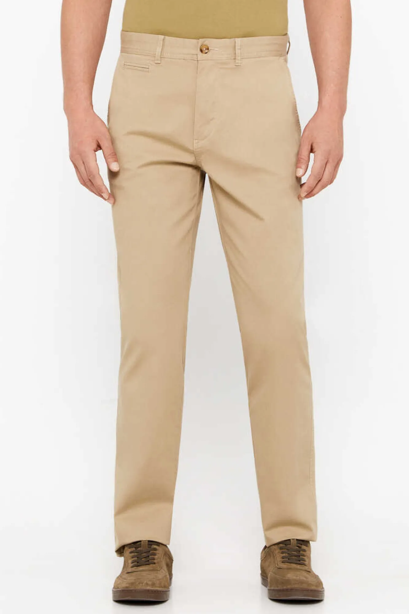 Cortefiel Calcas Chino Leves Classic Fit Tostado New