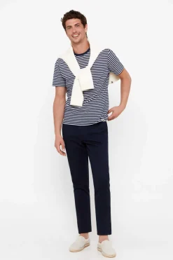 Cortefiel Calcas Chino Leves Corte Slim Azul