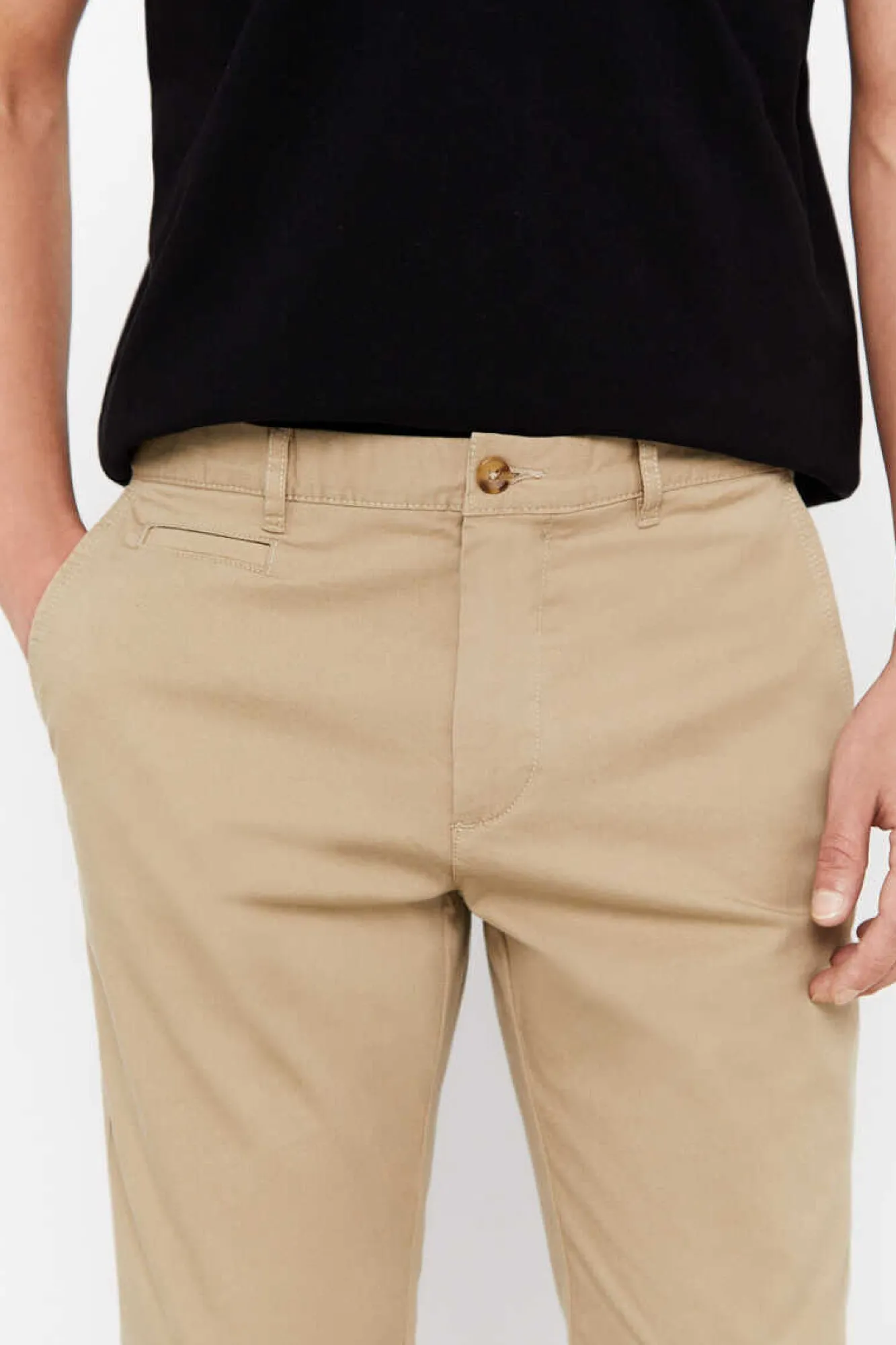 Cortefiel Calcas Chino Leves Corte Slim Tostado Online