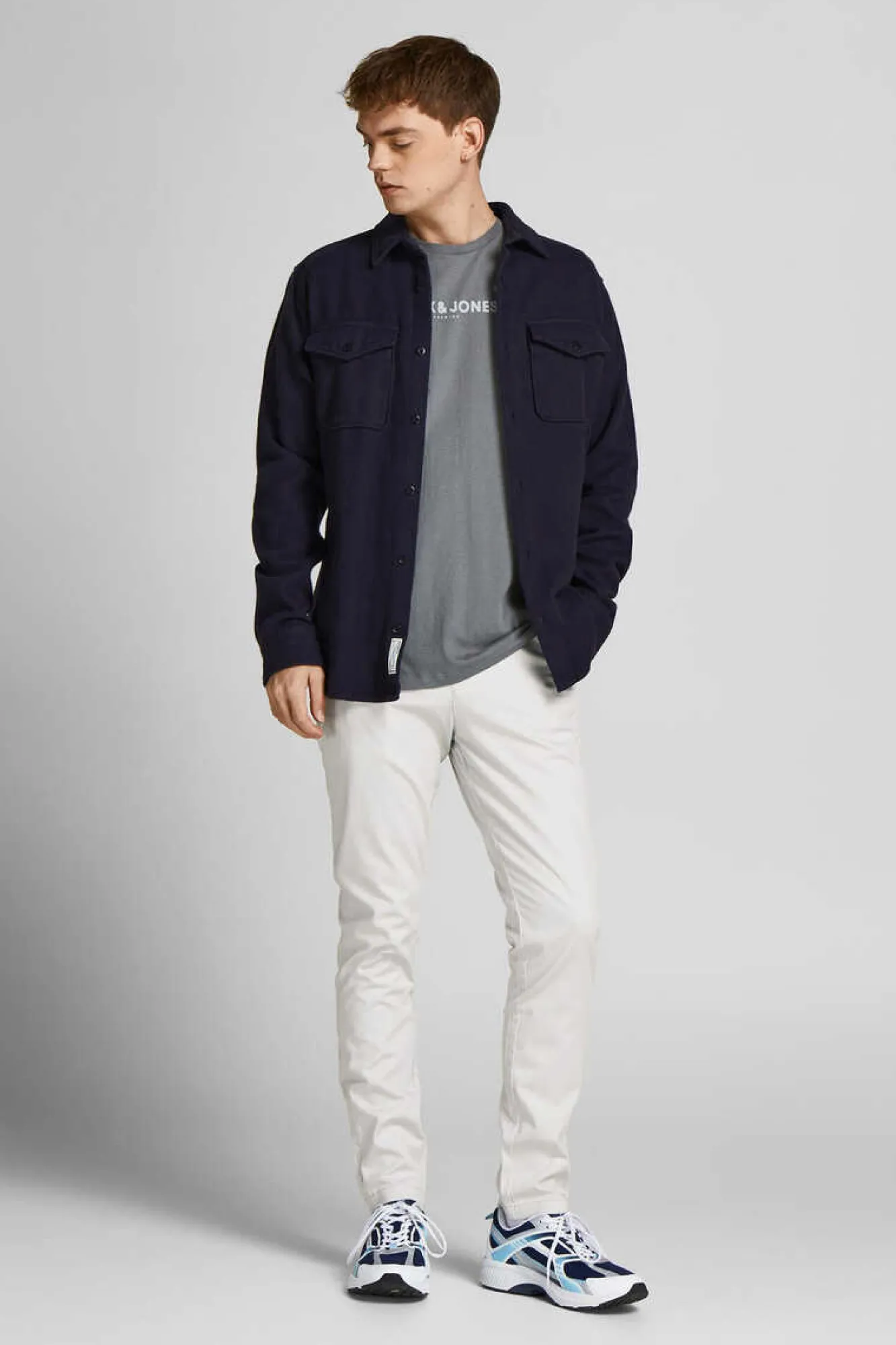 Jack & Jones Calcas Chino Marco Bowie Cinza Online