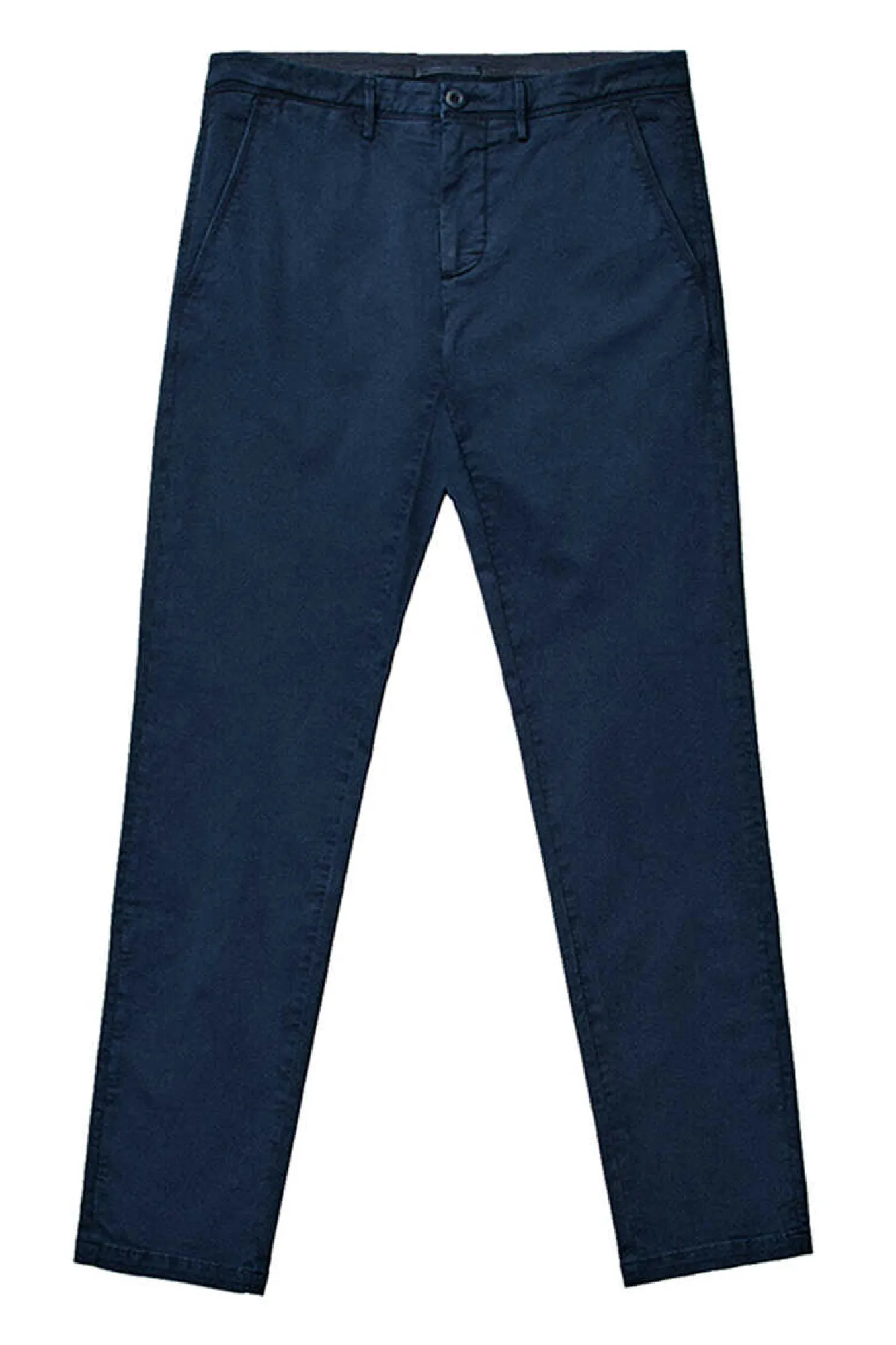 Ooto Calcas Chino Slim Cintura Elastica Azul