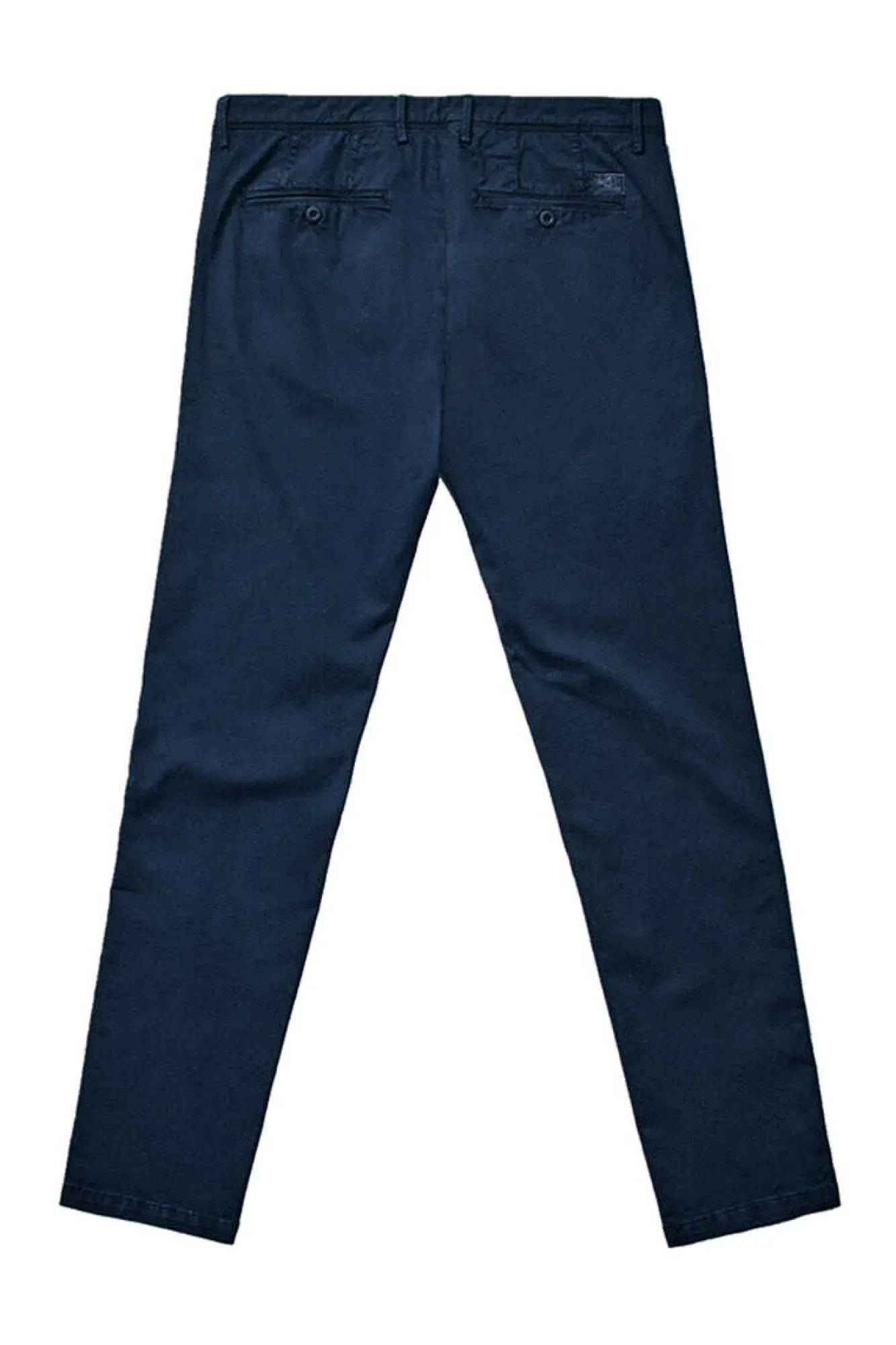 Ooto Calcas Chino Slim Cintura Elastica Azul