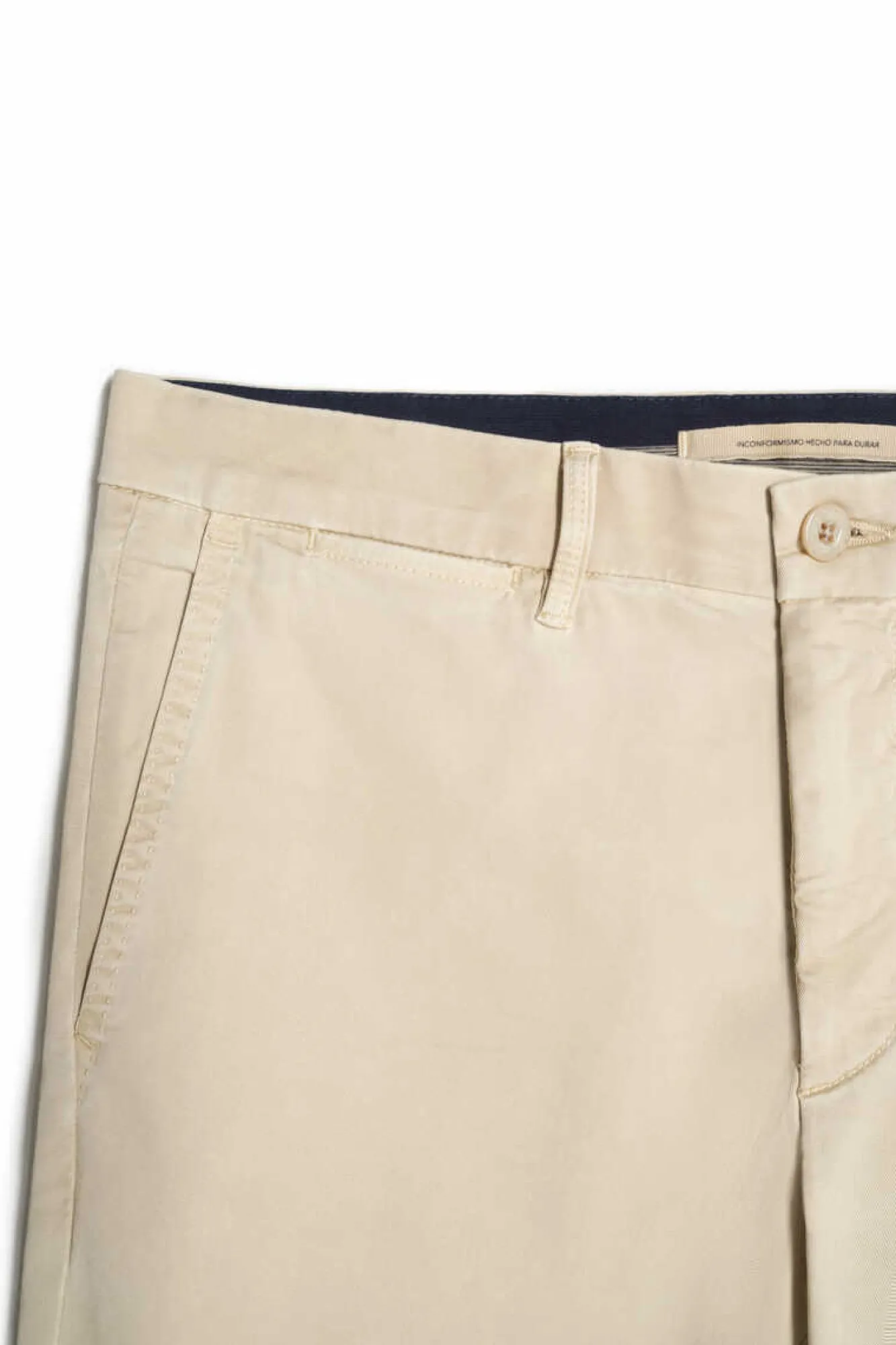 Ooto Calcas Chino Slim Cintura Elastica Tostado Online