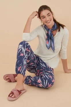 Women'secret Pijamas-Calcas Com Estampado De Flores De Moniquilla Em