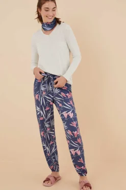 Women'secret Pijamas-Calcas Com Estampado De Flores De Moniquilla Em