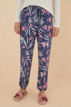 Women'secret Pijamas-Calcas Com Estampado De Flores De Moniquilla Em