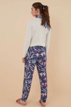 Women'secret Pijamas-Calcas Com Estampado De Flores De Moniquilla Em