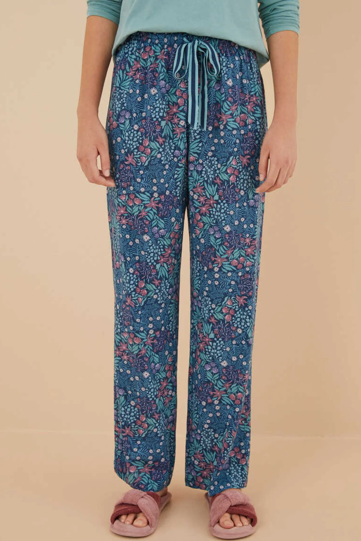 Women'secret Pijamas-Calcas Com Estampado De Flores De Moniquilla Em
