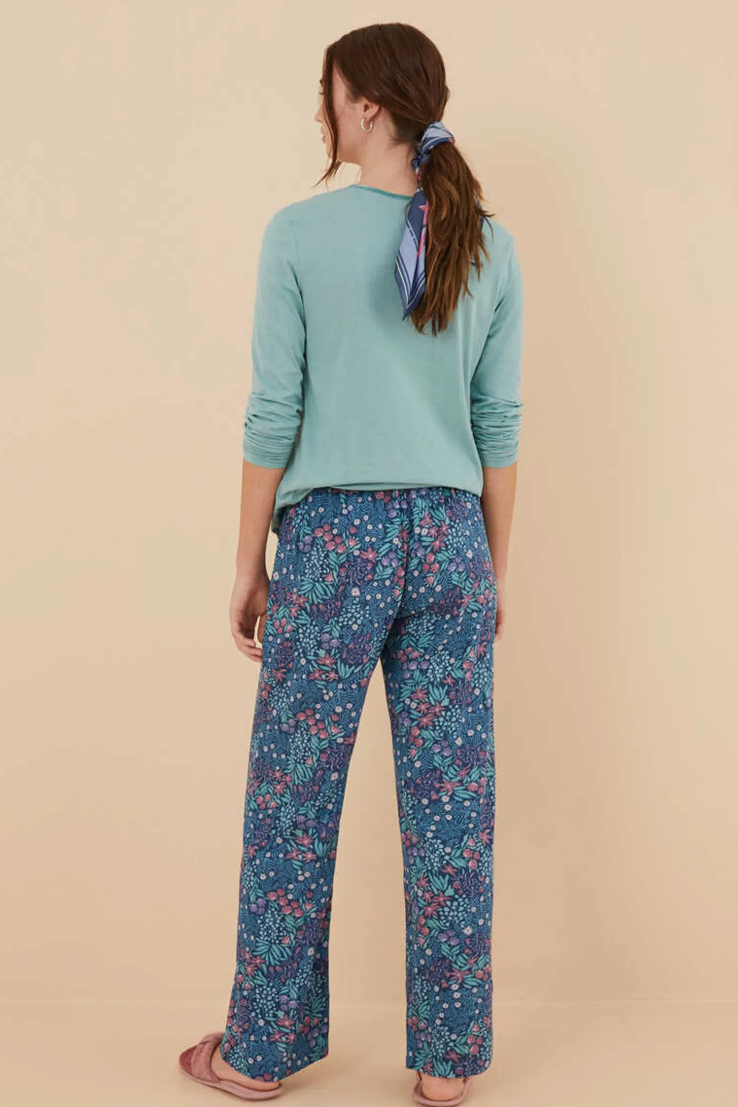 Women'secret Pijamas-Calcas Com Estampado De Flores De Moniquilla Em