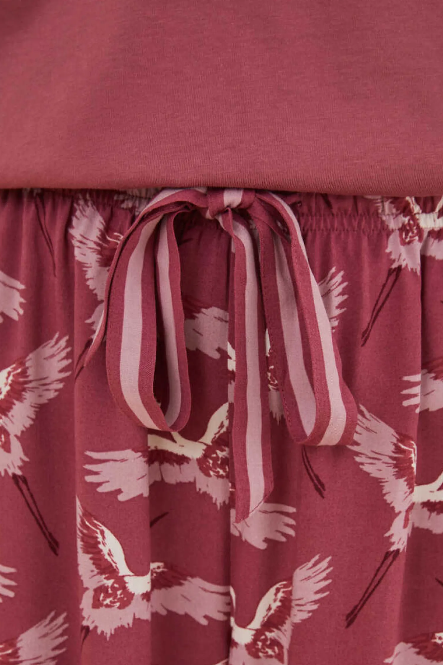 Women'secret Pijamas-Calcas Com Estampado De Garcas De Moniquilla