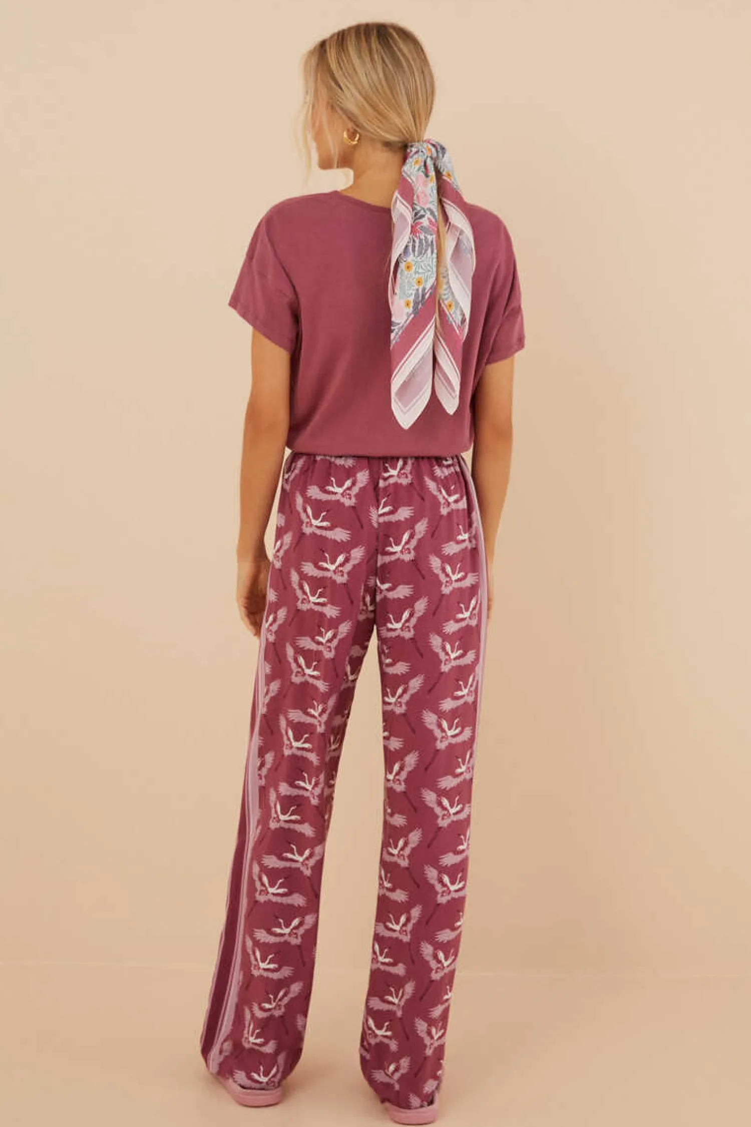 Women'secret Pijamas-Calcas Com Estampado De Garcas De Moniquilla