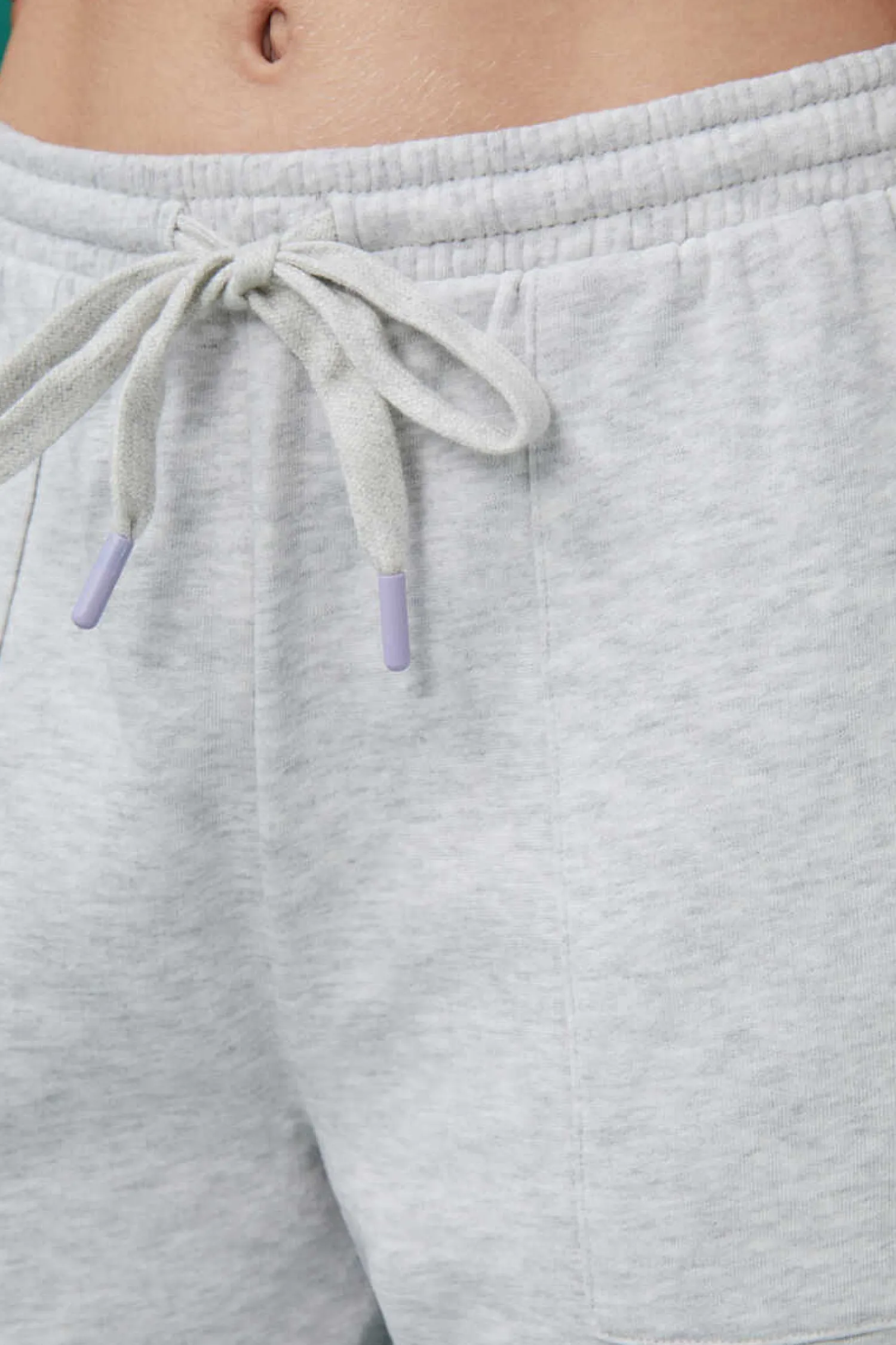 HI&BYE Calcas-Calcas Compridas Flare Felpa Cinzentas