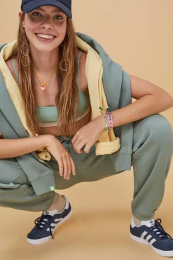 HI&BYE Calcas-Calcas Compridas Jogger Felpa