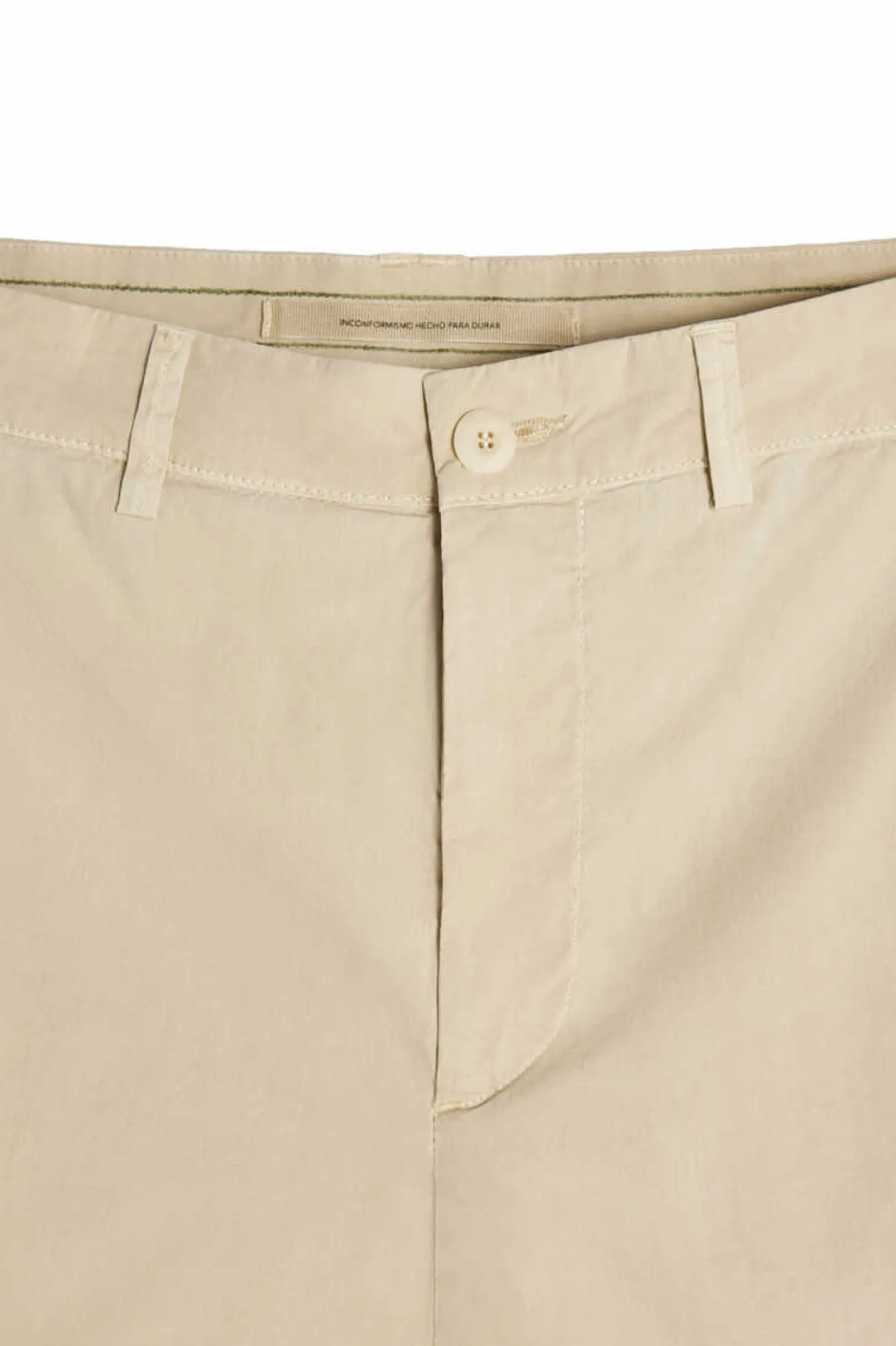 Ooto Calcas Cropped Com Pincas Tostado Clearance