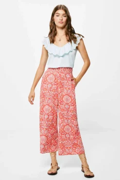 Springfield Calcas-Calcas Culottes Estampadas