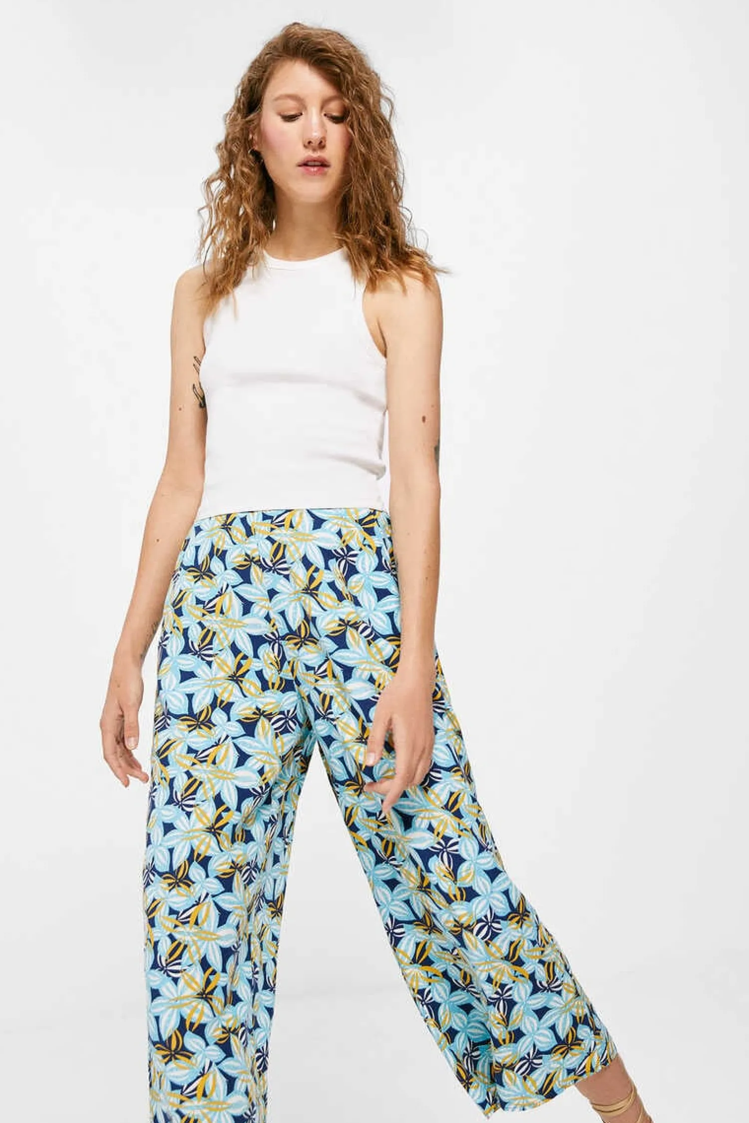 Springfield Calcas-Calcas Culottes Estampadas