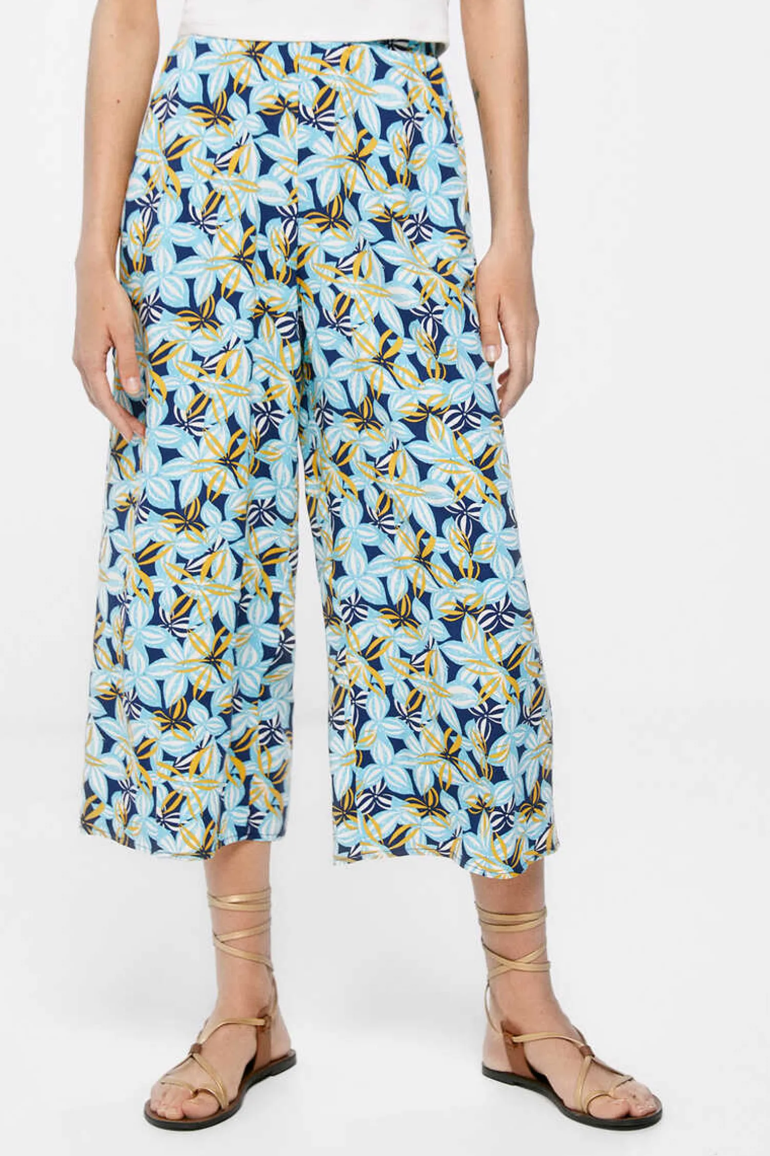 Springfield Calcas-Calcas Culottes Estampadas