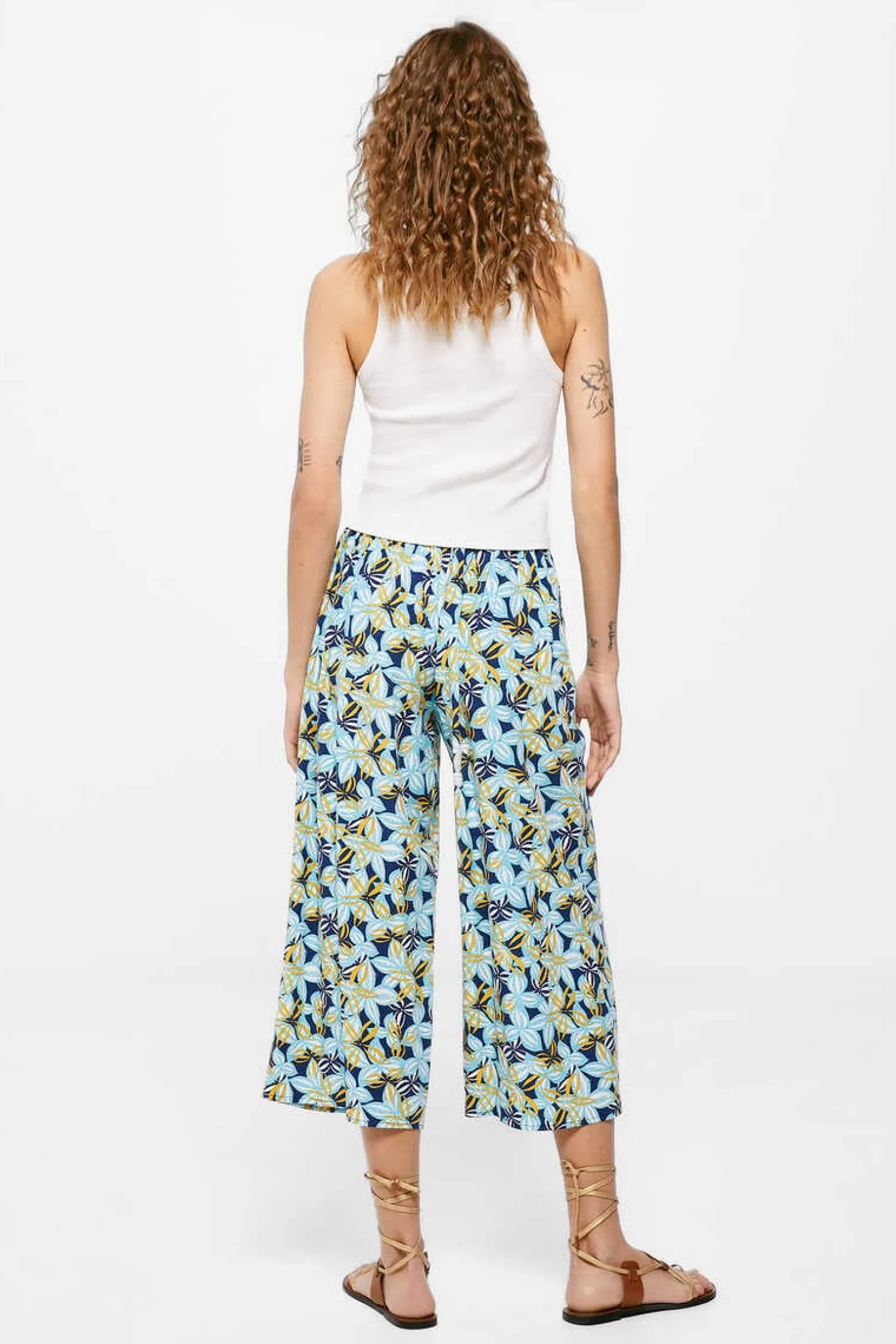 Springfield Calcas-Calcas Culottes Estampadas