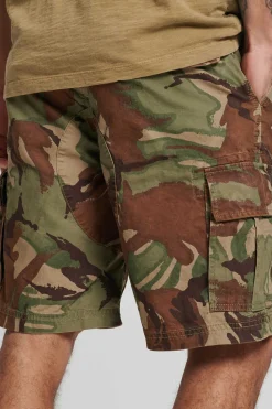 Superdry Calcas Curtas Cargo Heavy Verde Hot