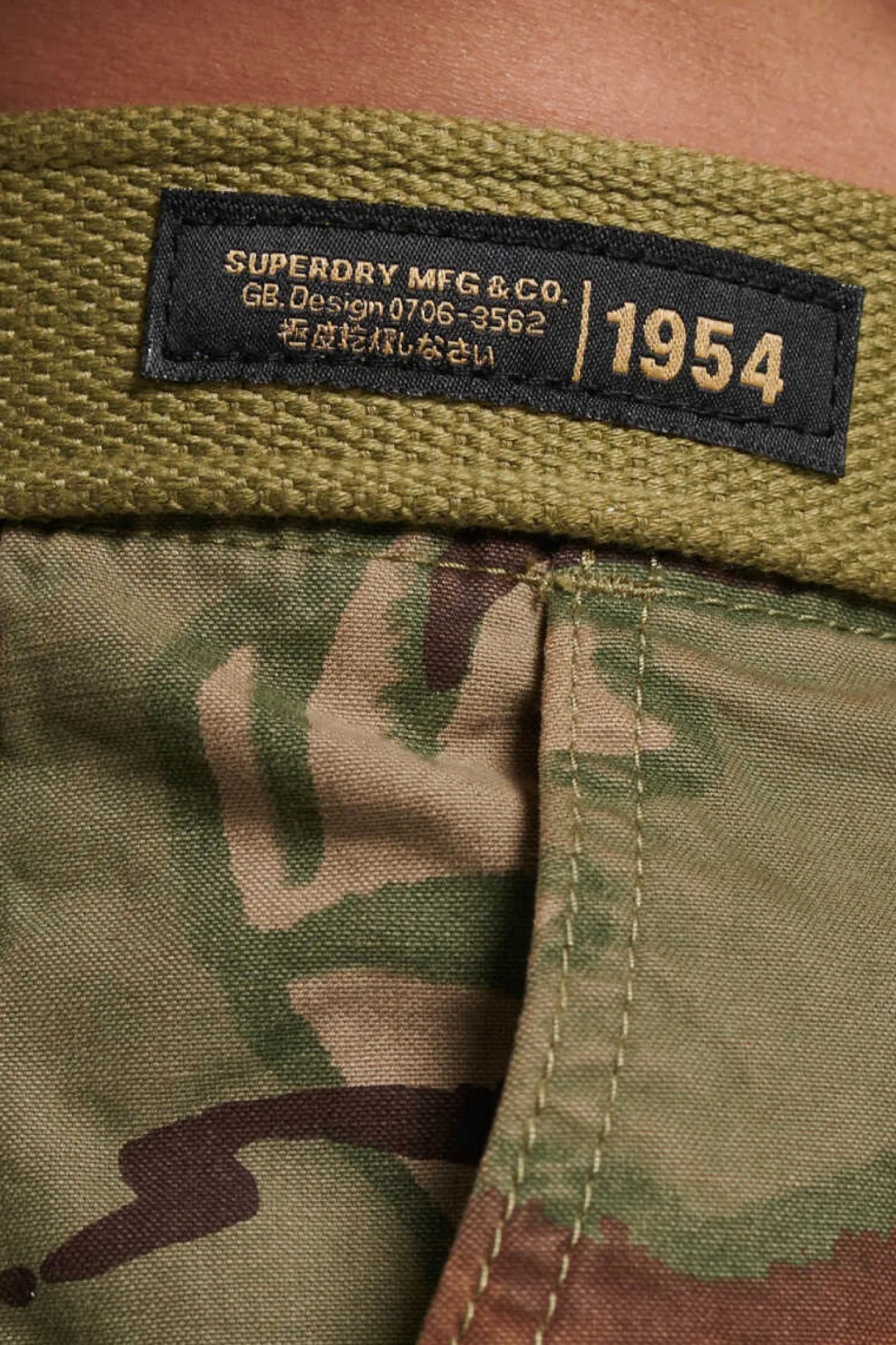 Superdry Calcas Curtas Cargo Heavy Verde Hot